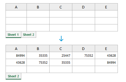 Пример удаление пустых листов в Excel - лист Sheet 1 пуст (все ячейки листа пусты). Итоговый файл содержит только один лист - Sheet 2